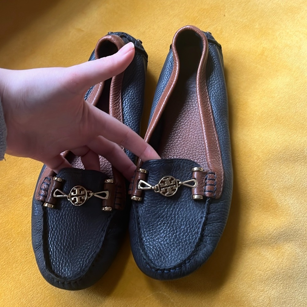 Tory Burch leather driving loafers